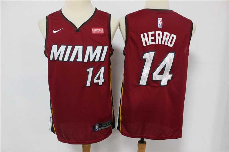 Heat 14 Tyler Herro Red Nike Swingman Jersey,We sell and wholesale Heat 14 Tyler Herro Red Nike Swingman Jersey on line form chian!